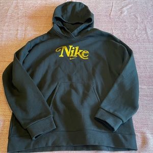 Nike youth sweatshirt hoodie size xl black gold